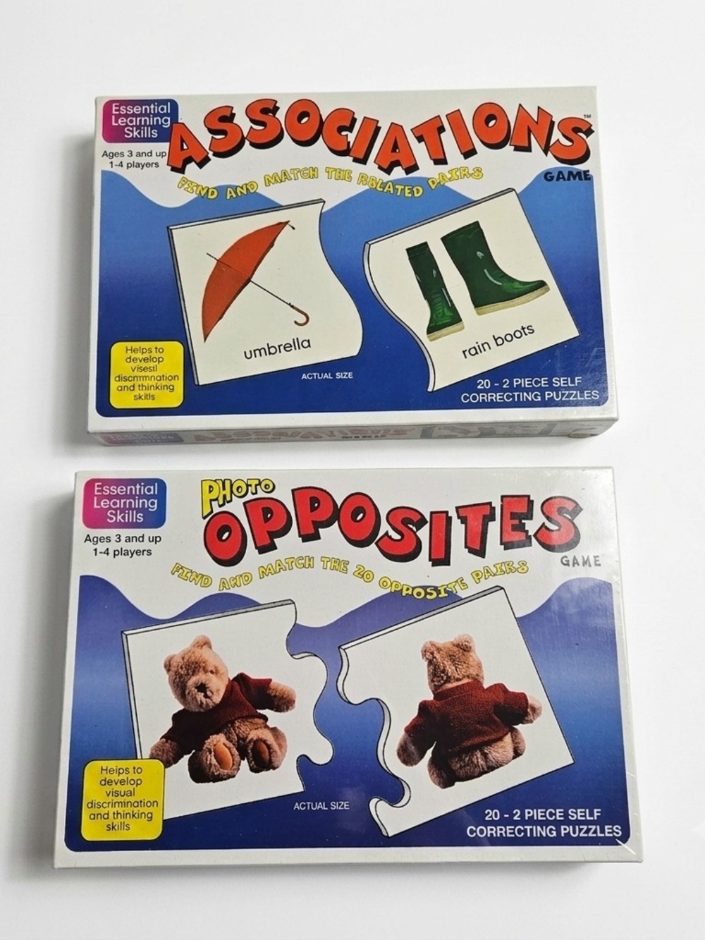 Vintage Smethport Learning Games Bundle - Associations & Opposites